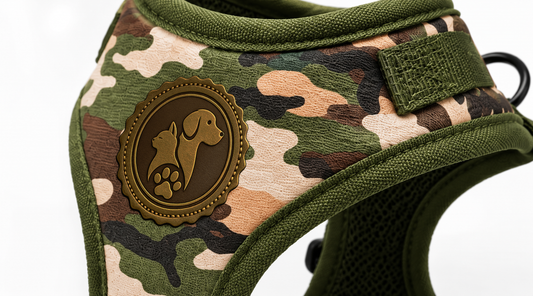 Camouflage No-Pull Dog Harness Vest With Adjustable Fit