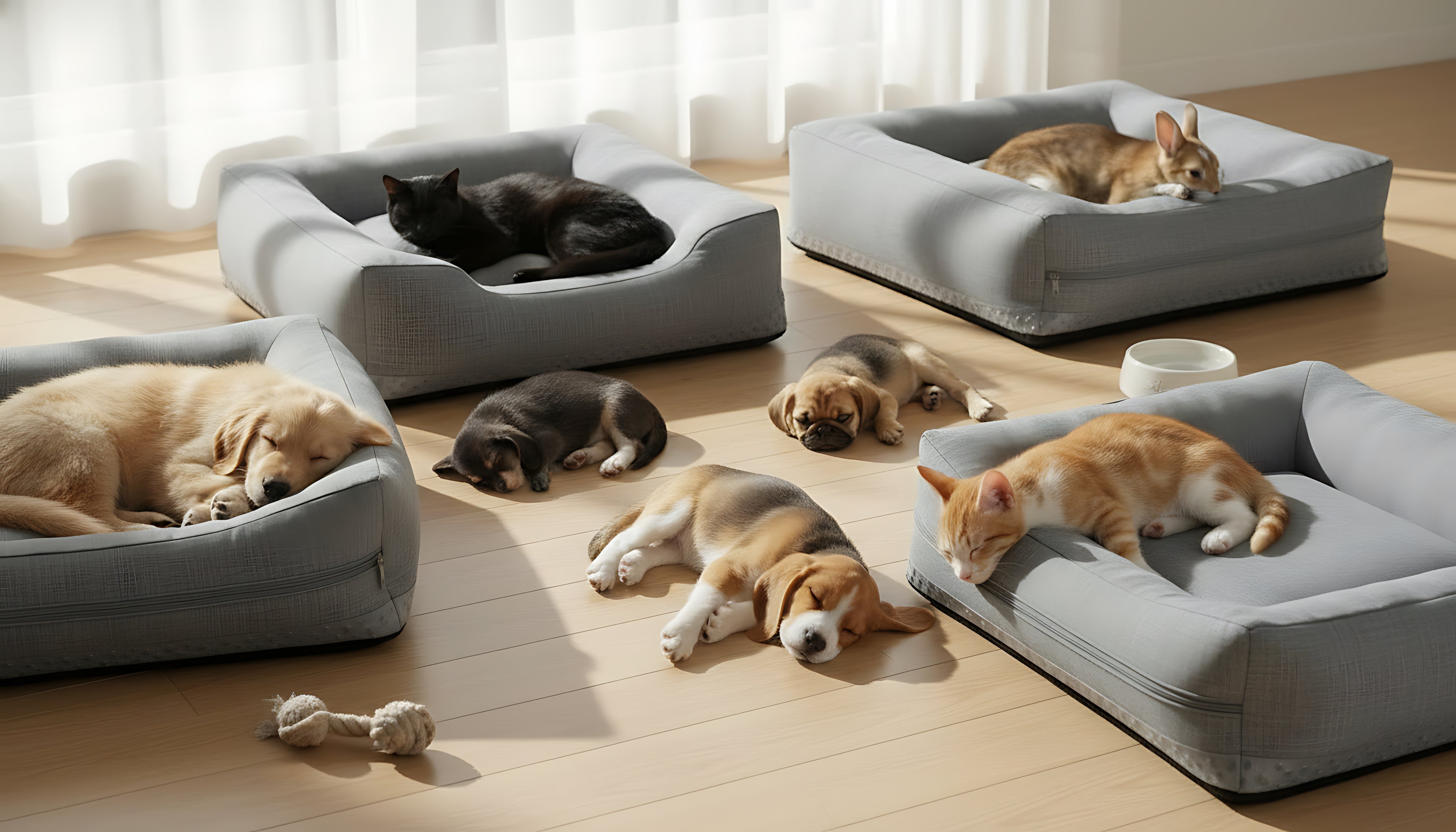 Orthopedic Memory Foam Dog Bed (Washable & Anti-Slip)