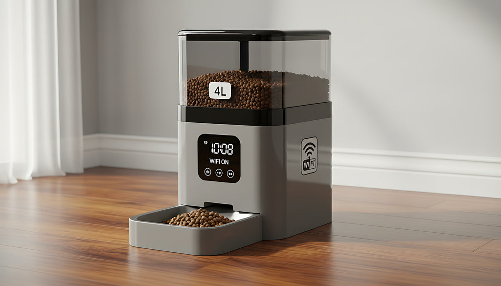Smart Automatic Pet Feeder with Timer & WiFi Control (4L)