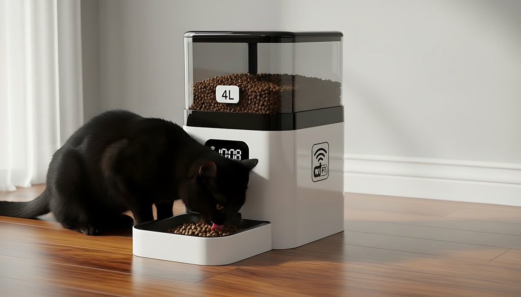 Smart Automatic Pet Feeder with Timer & WiFi Control (4L)