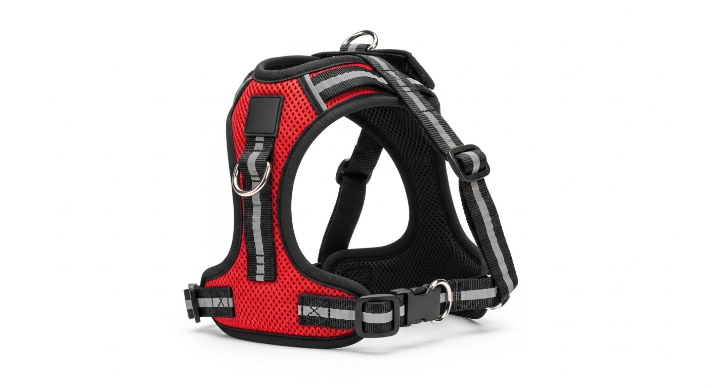 Adjustable No-Pull Dog Harness – Mesh With Reflective Straps