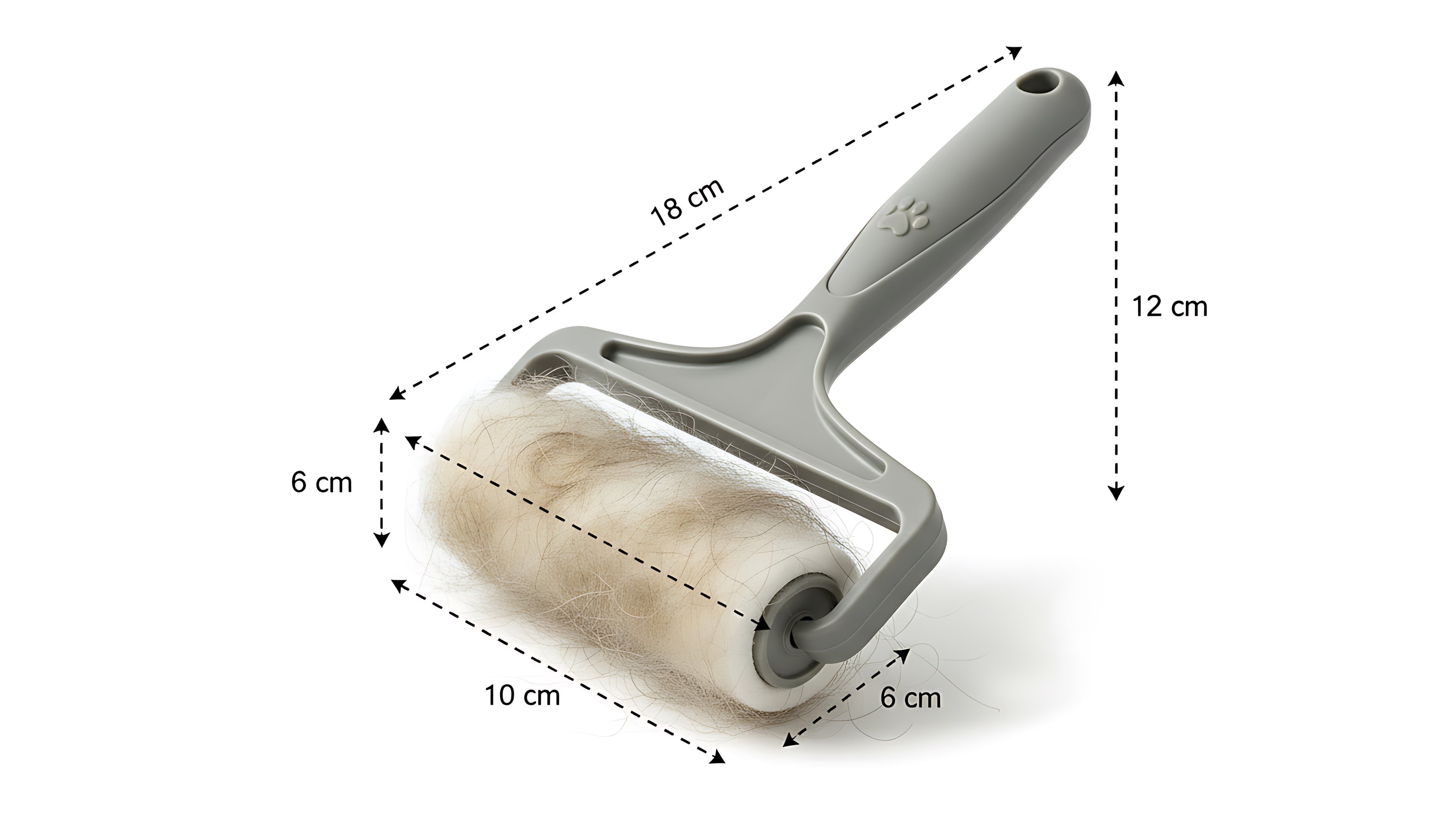 Reusable Pet Hair Remover Roller for Furniture & Clothes
