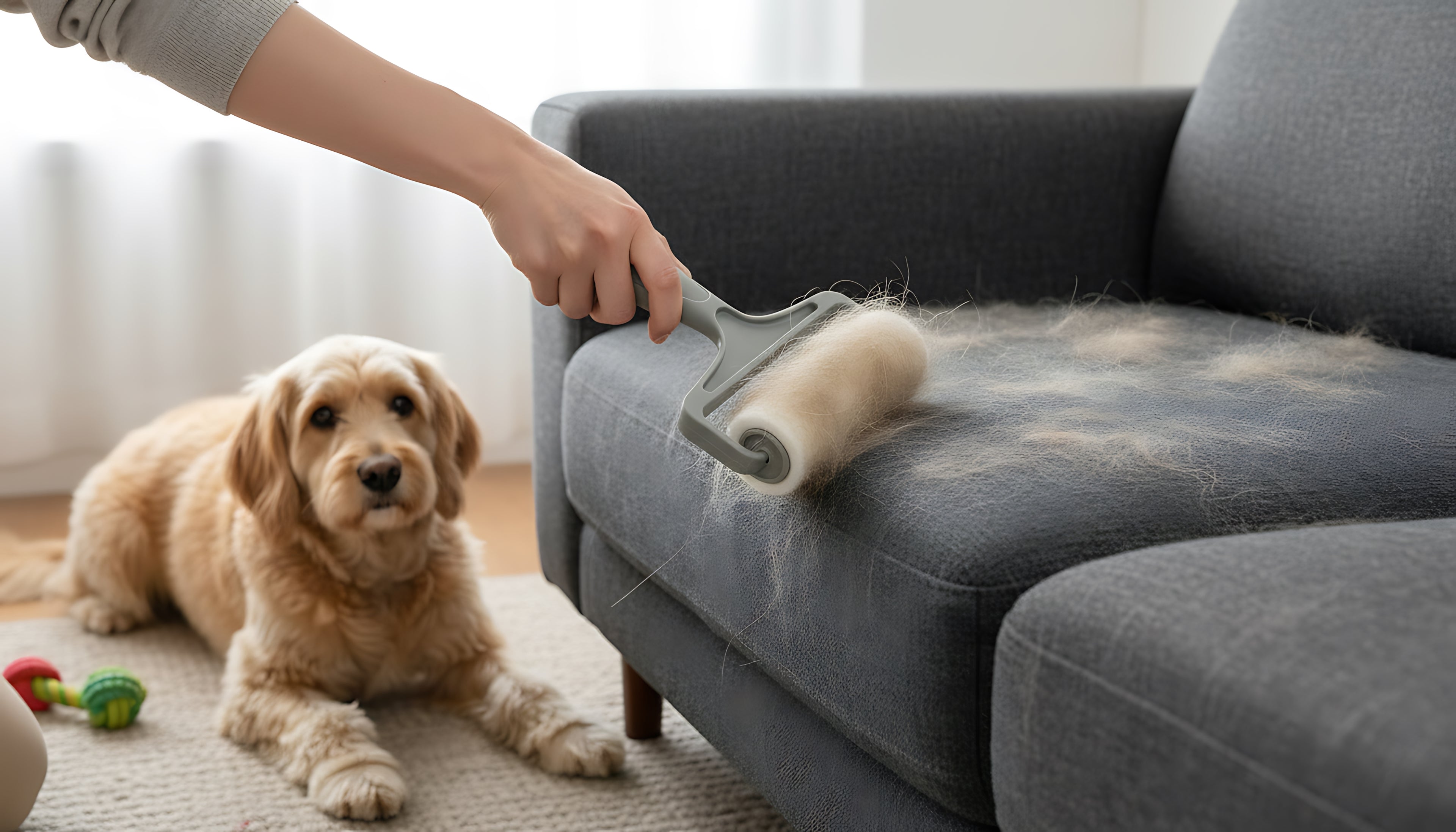 Reusable Pet Hair Remover Roller for Furniture & Clothes
