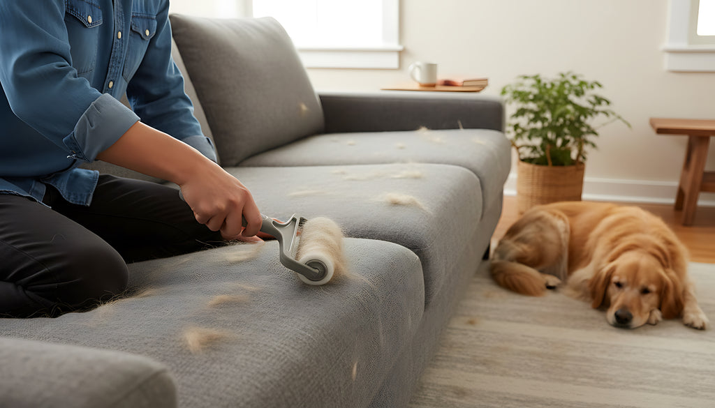 Reusable Pet Hair Remover Roller for Furniture & Clothes