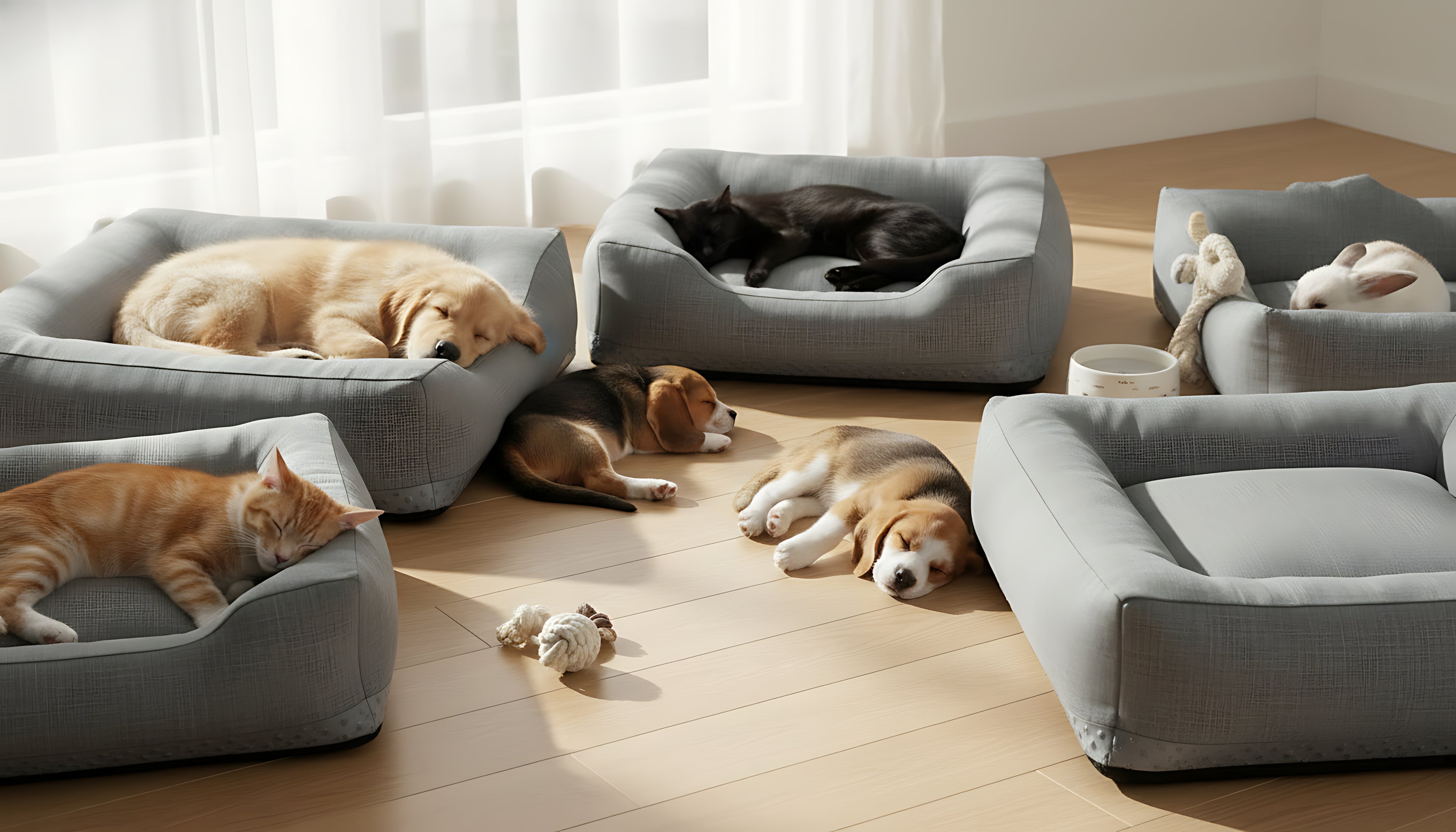 Orthopedic Memory Foam Dog Bed (Washable & Anti-Slip)