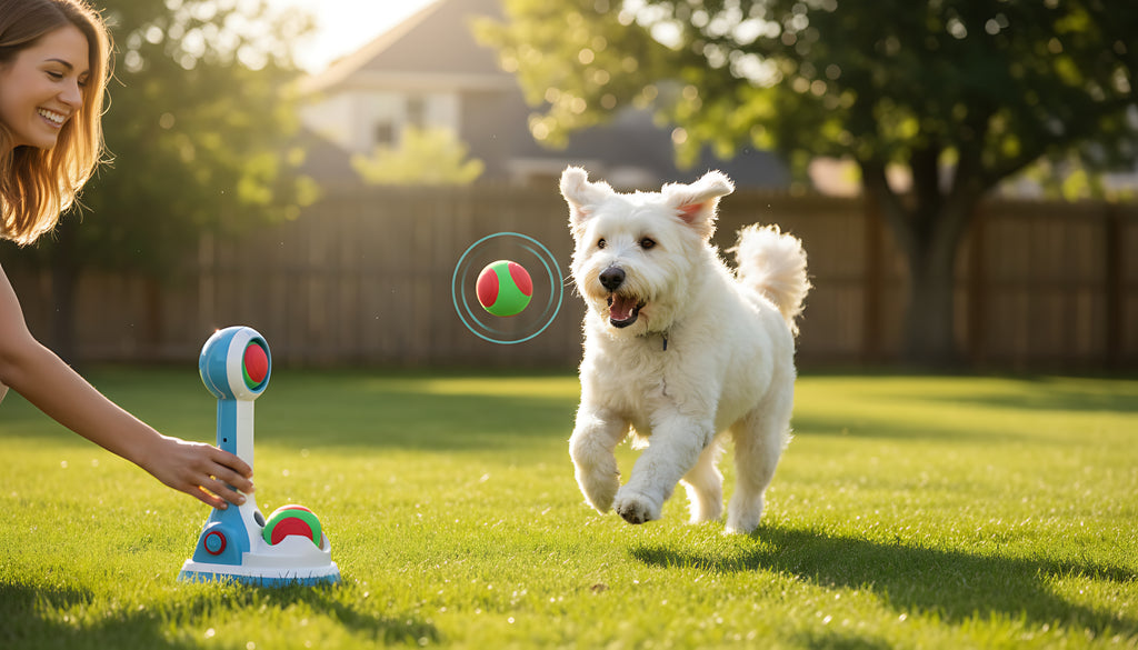 Automatic Dog Ball Launcher for Interactive Fetch Play