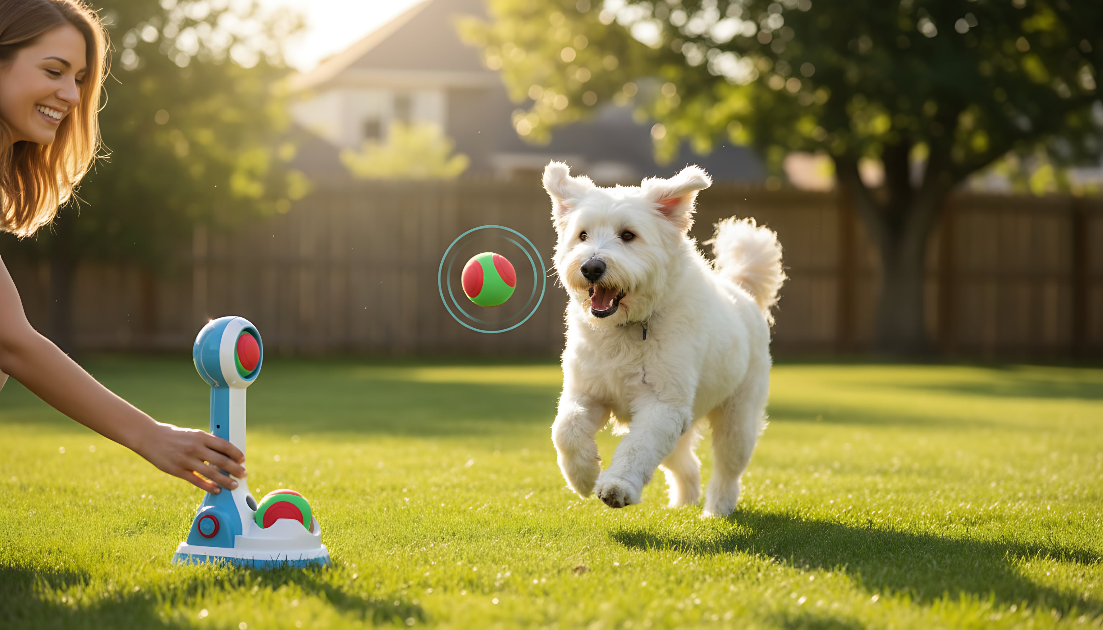 Automatic Dog Ball Launcher for Interactive Fetch Play