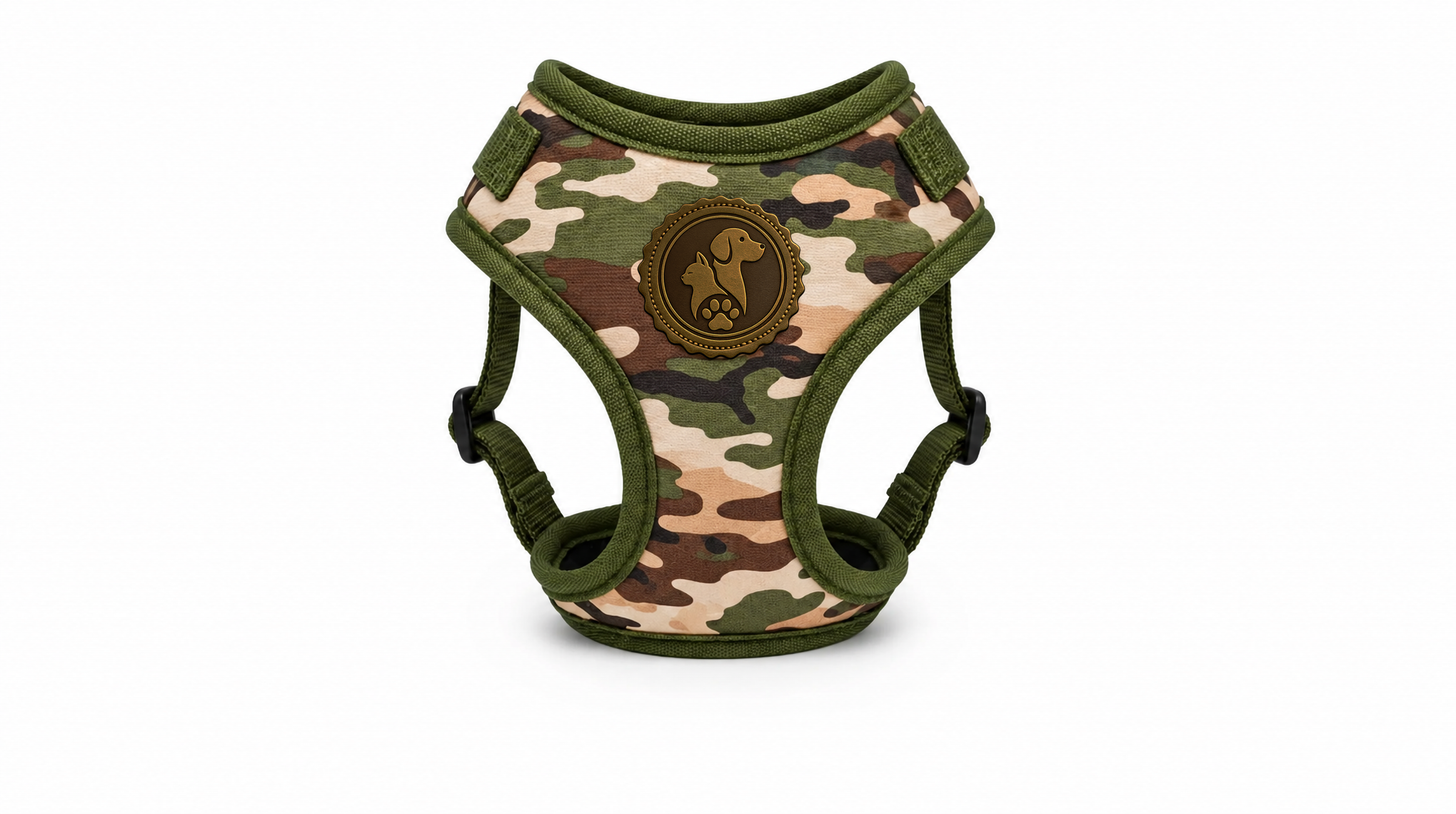 Camouflage No-Pull Dog Harness Vest