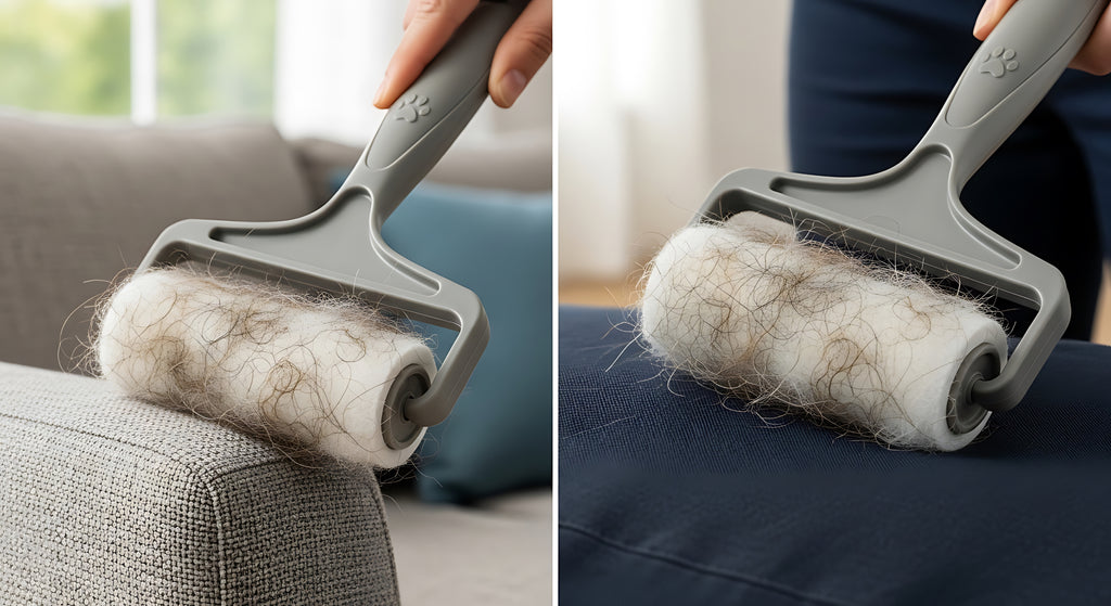 Reusable Pet Hair Remover Roller for Furniture & Clothes