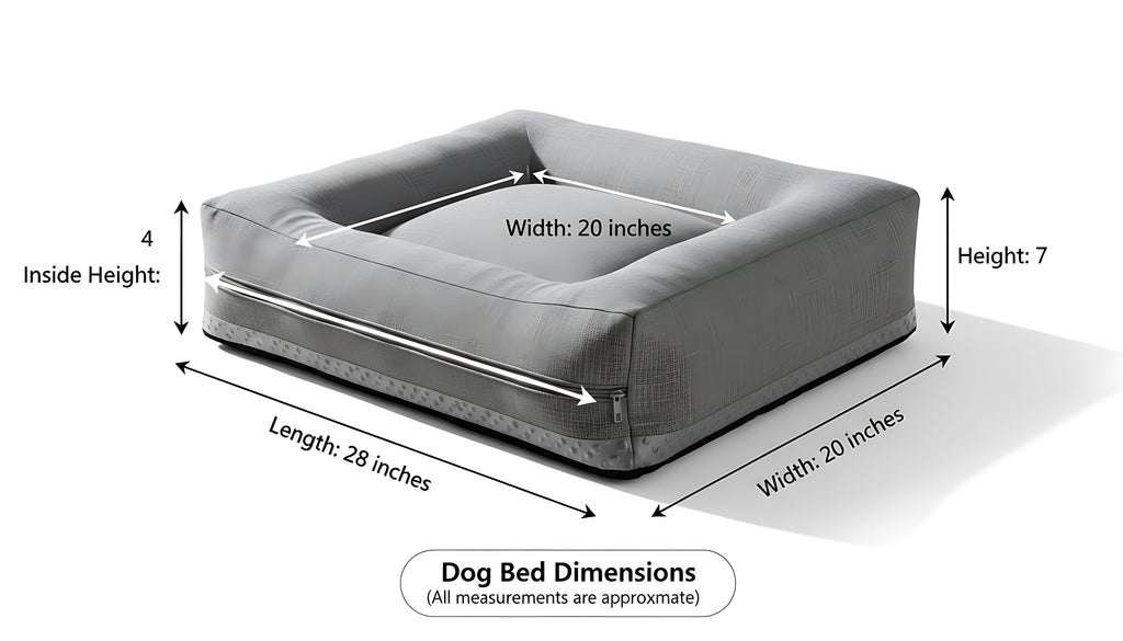 Orthopedic Memory Foam Dog Bed (Washable & Anti-Slip)