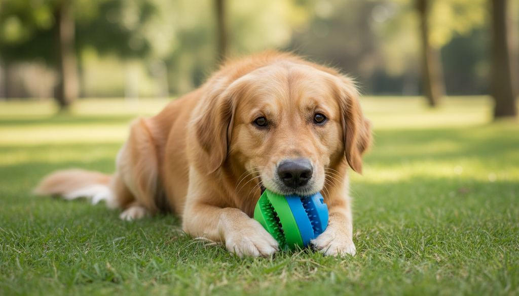 Durable Rubber Pet Toy Ball – Interactive Chew and Play Bal