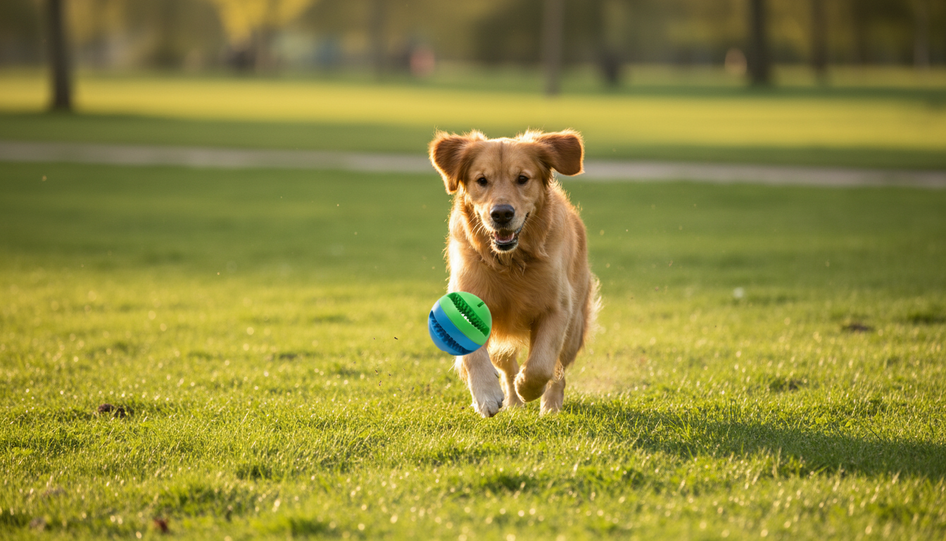 Durable Rubber Pet Toy Ball – Interactive Chew and Play Bal