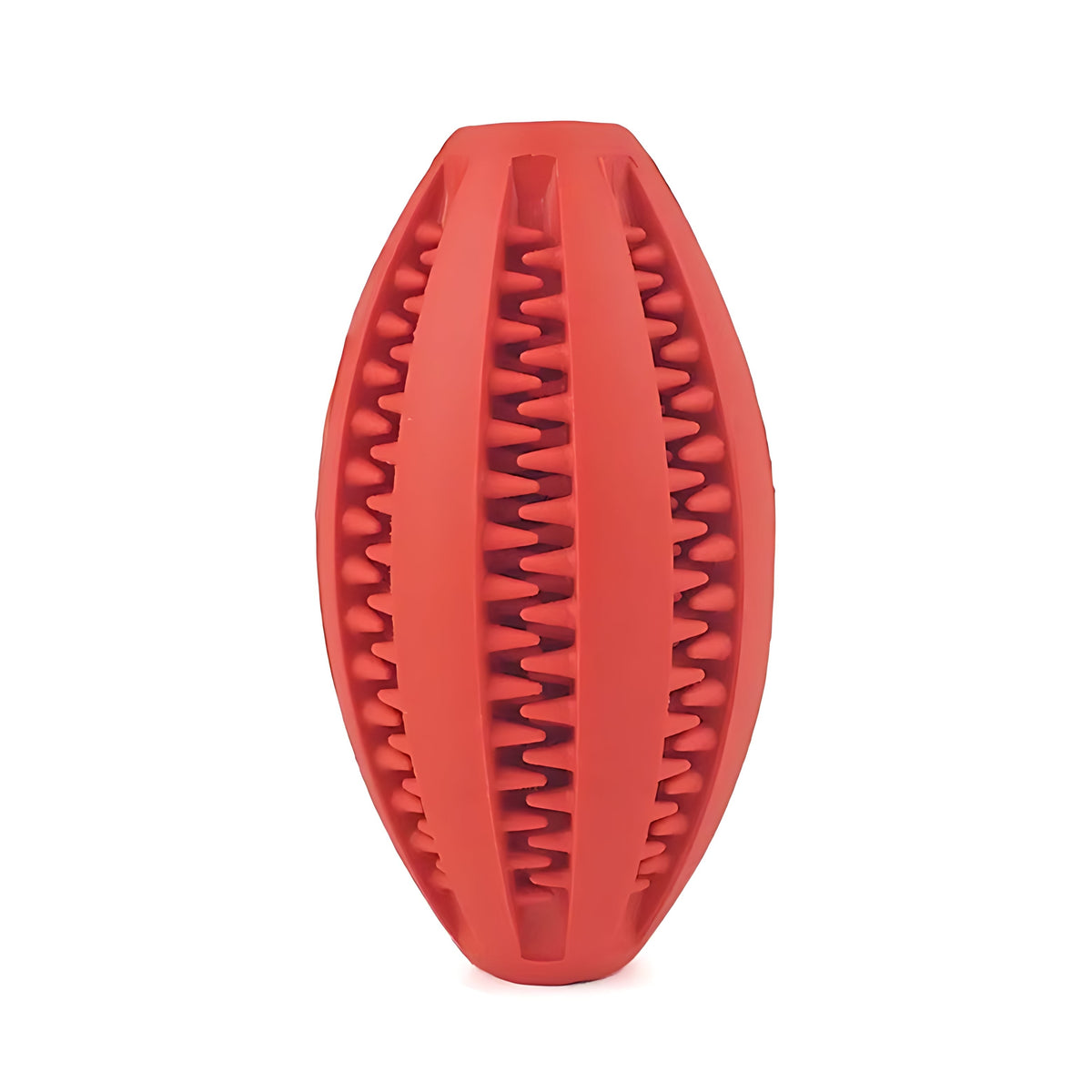Rugby Ball Dog Chew Toy with Massage Bristles