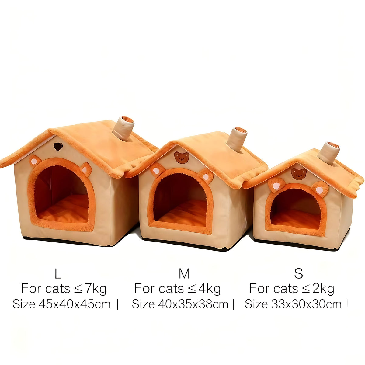Indoor Pet House Bed – Washable Cozy Bed for Cats & Small Dogs