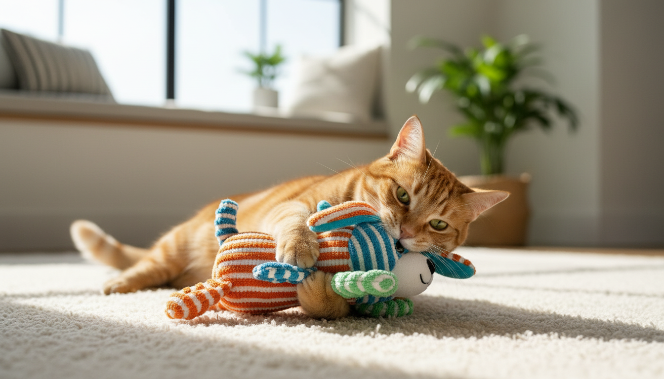 Plush Squeaky Pet Chew Toy – Soft, Durable & Interactive
