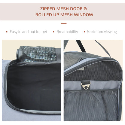Portable Folding Pet Carrier for Cats & Small Dogs 41x34x30cm