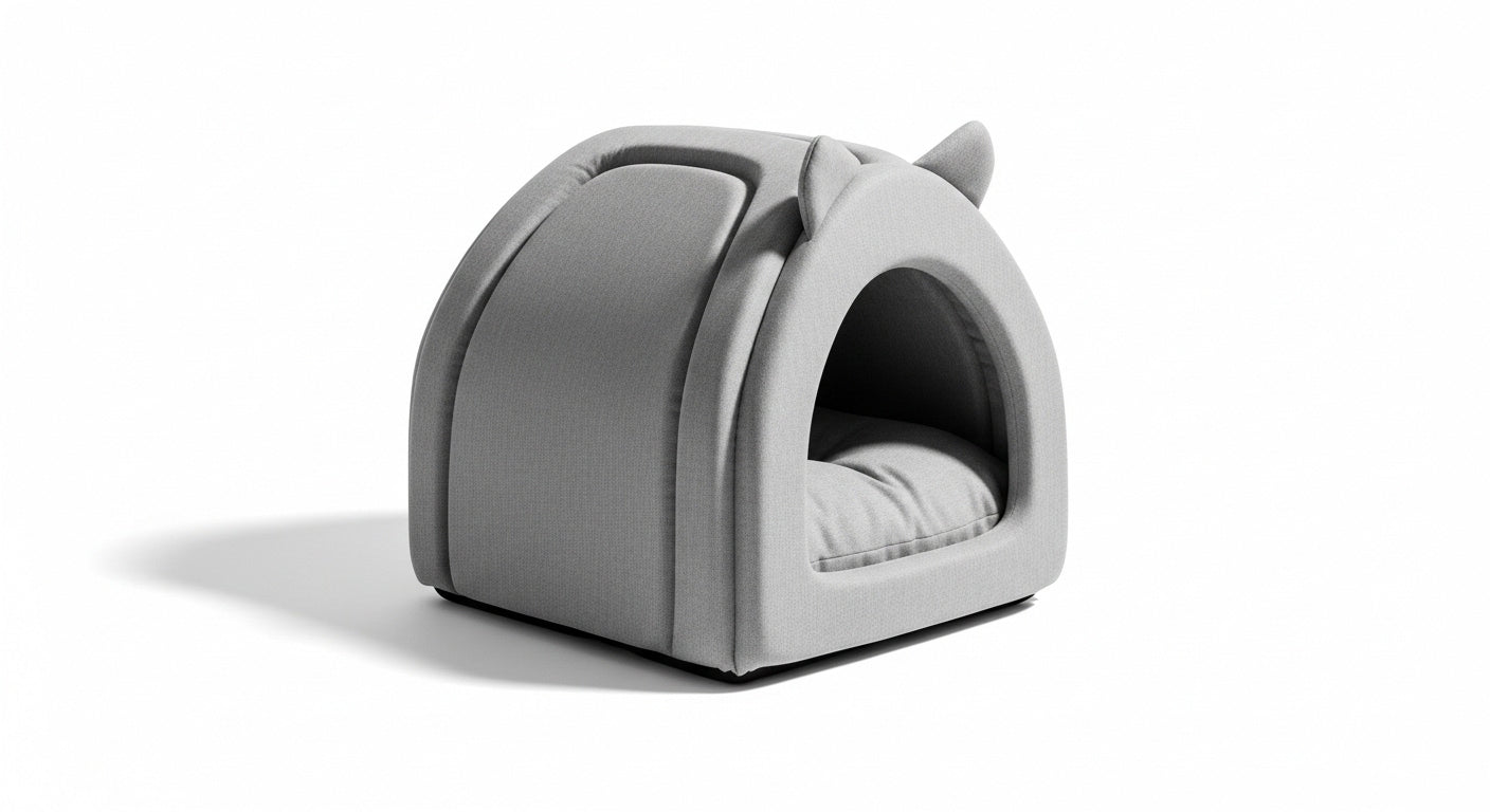 Washable Pet House Bed – Soft Indoor Bed for Cats and Small Dogs