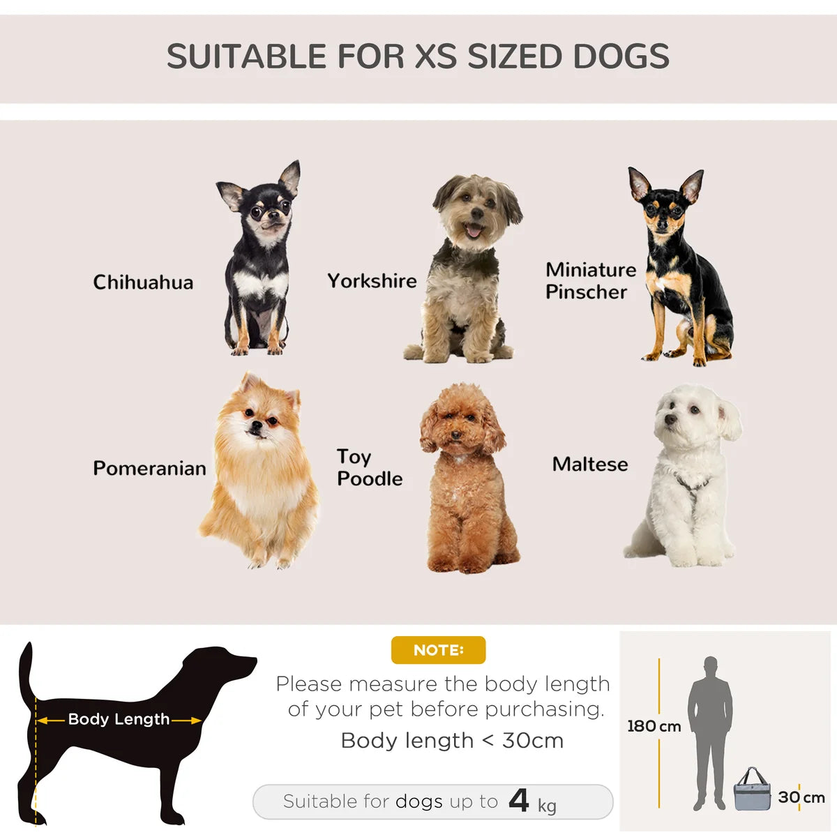 Portable Folding Pet Carrier for Cats & Small Dogs 41x34x30cm